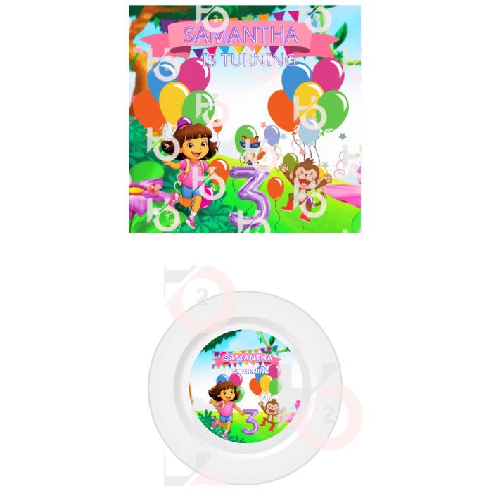 Party Plates and Napkins-50 piece