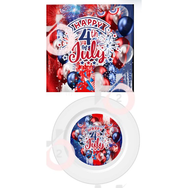 Party Plates and Napkins-50 piece