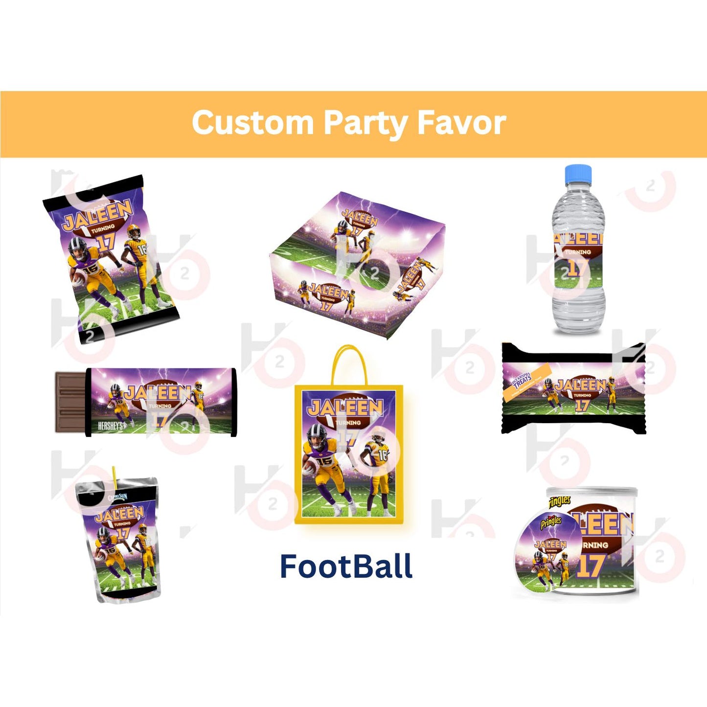 Football themed Party Favors